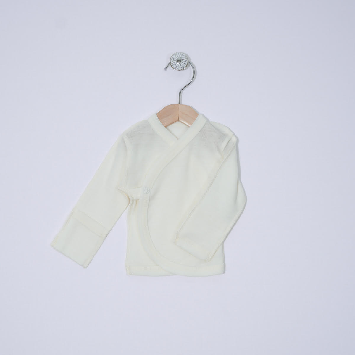 Merino shirt with silk